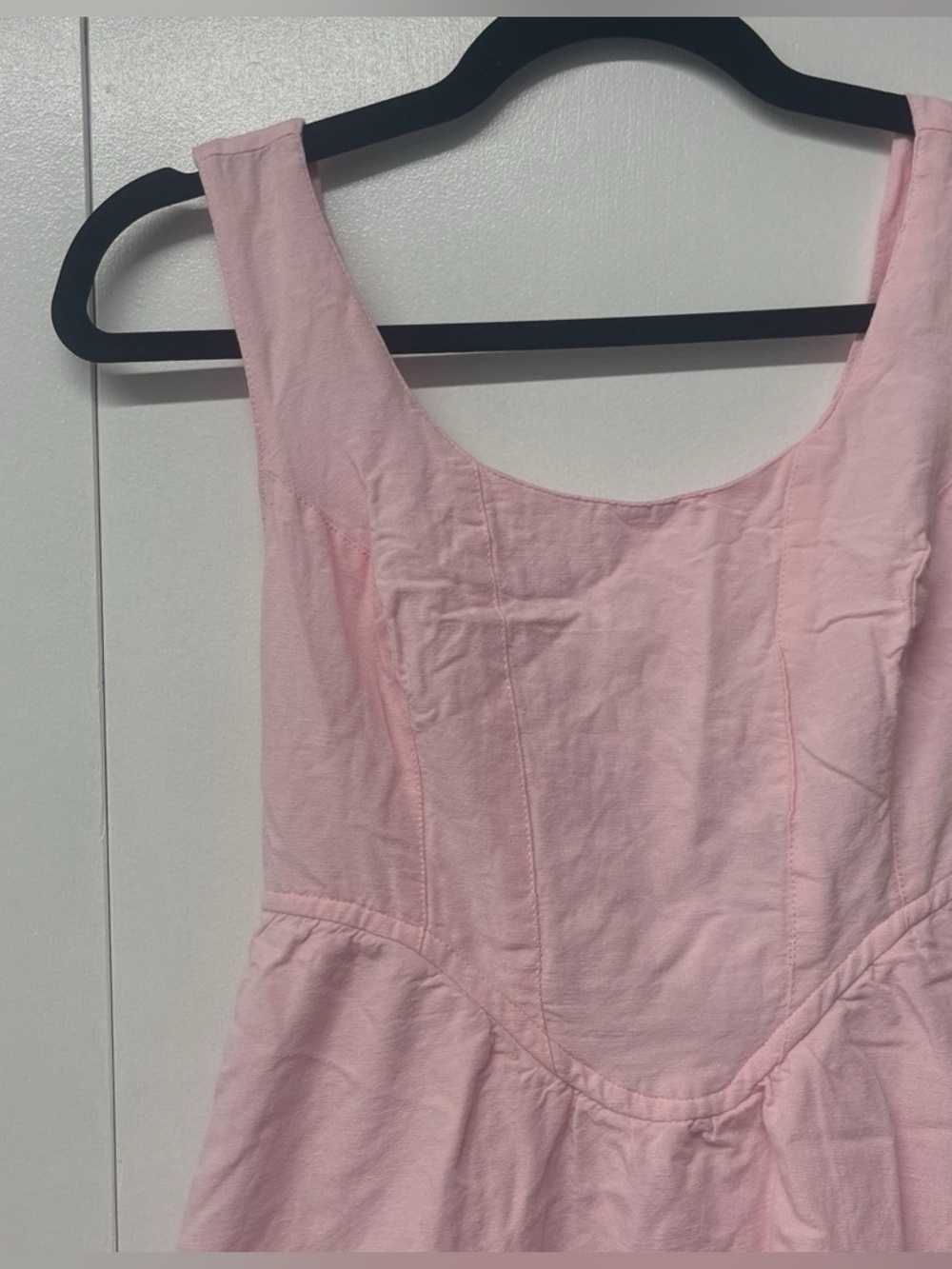 Sincerely Jules Pastel Pink Cotton Blend Corset Dress